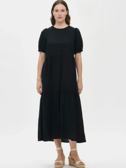 Nanso SARASTUS pitkä pellavamekko -* Pellavavaatteet|Mekot