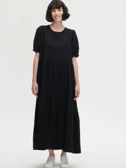 Nanso SARASTUS pitkä pellavamekko -* Pellavavaatteet|Mekot