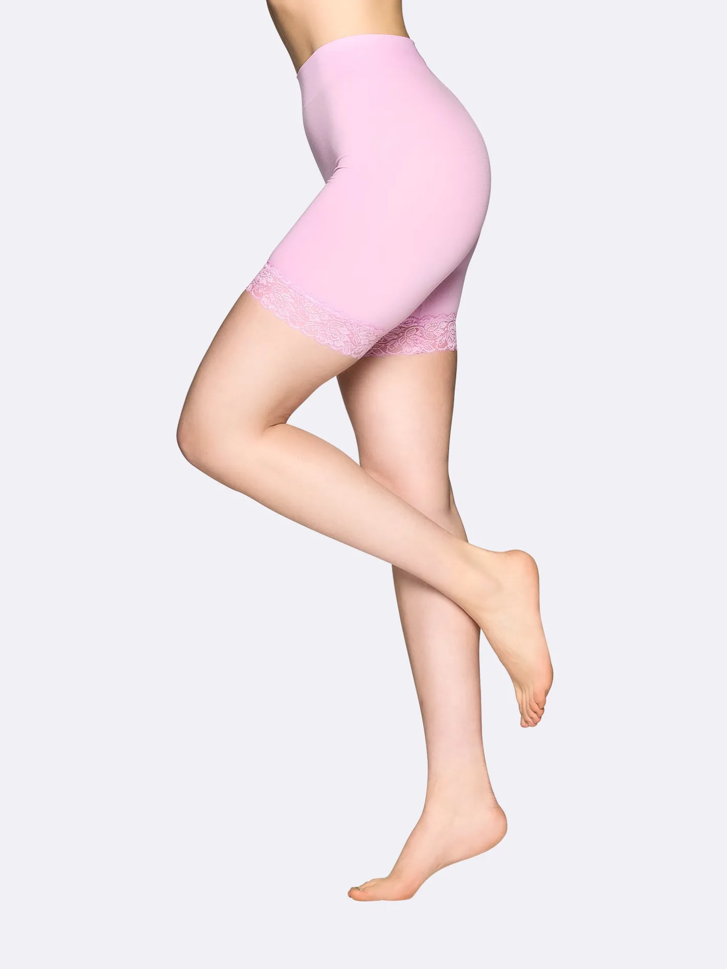 Nanso SEAMLESS LACE SHORT leggingsit - vaaleanpunainen* Katso Valikoima|Katso Sukkahousut