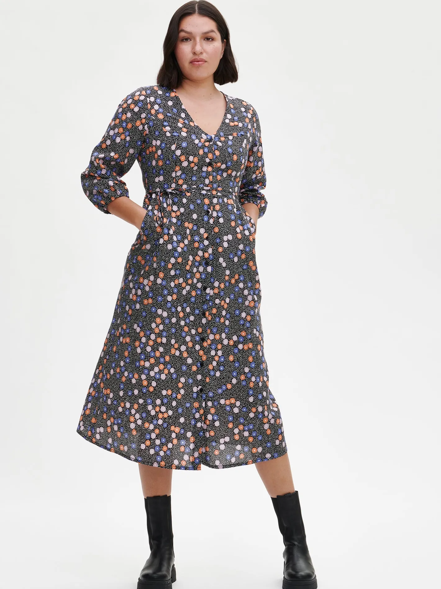 Nanso SORBETTI pitkä kangasmekko -* Mekot