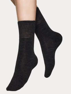 Nanso TERRY SOLE COMFORT merinovillasukat - tummanharmaa* Katso Valikoima|Katso Sukat